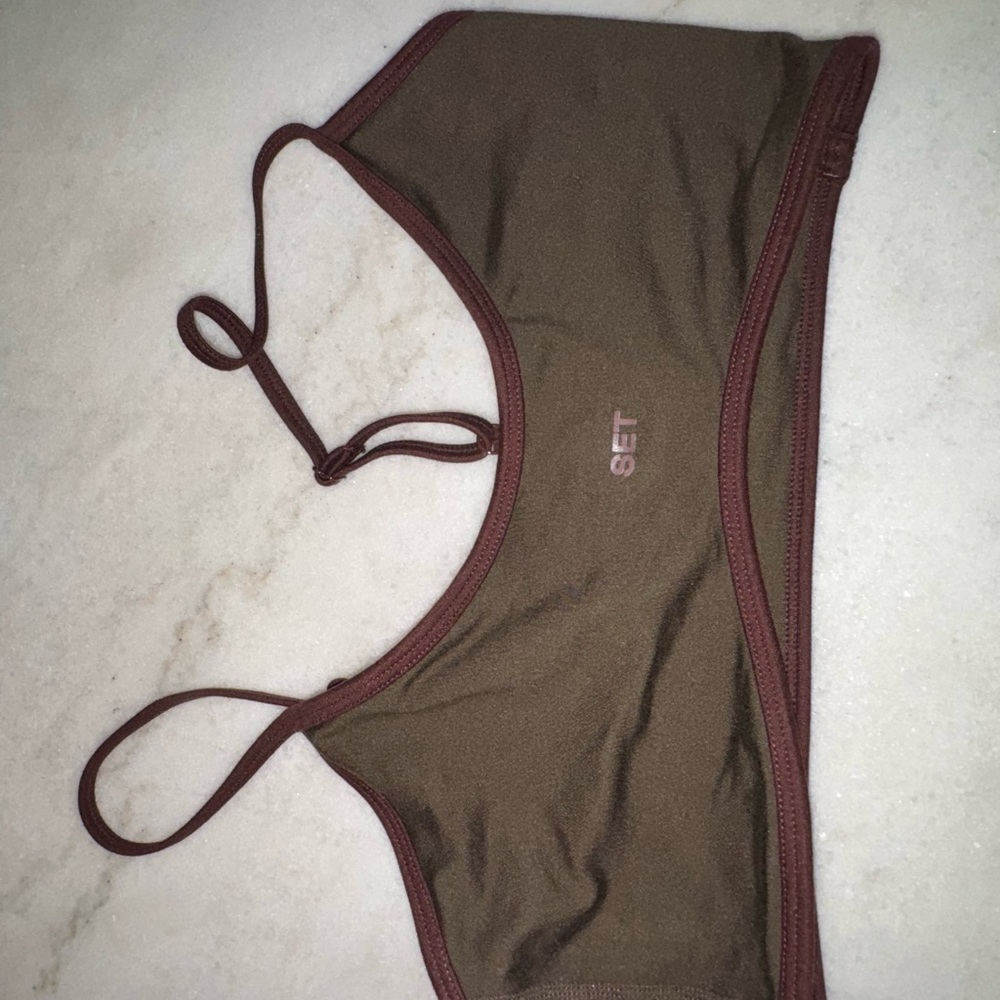 Women's Brown Form Cloud Set Active Bra